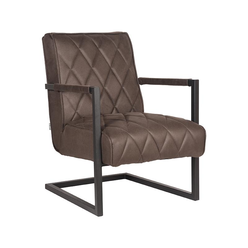 D-MAXX Fauteuil Denmark - Antraciet - Microfiber
