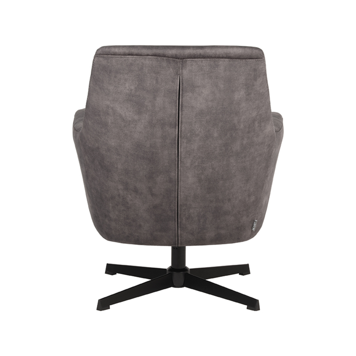 LABEL51 Fauteuil Toby - Antraciet - Velours - One Size