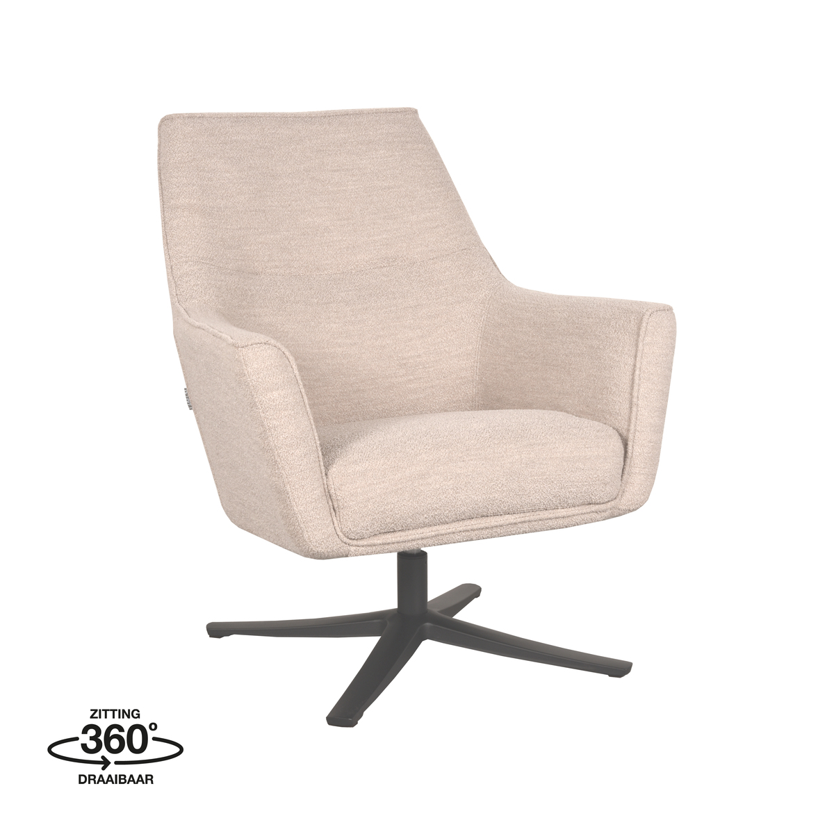 LABEL51 Fauteuil Tod - Beige - Boucle - One Size