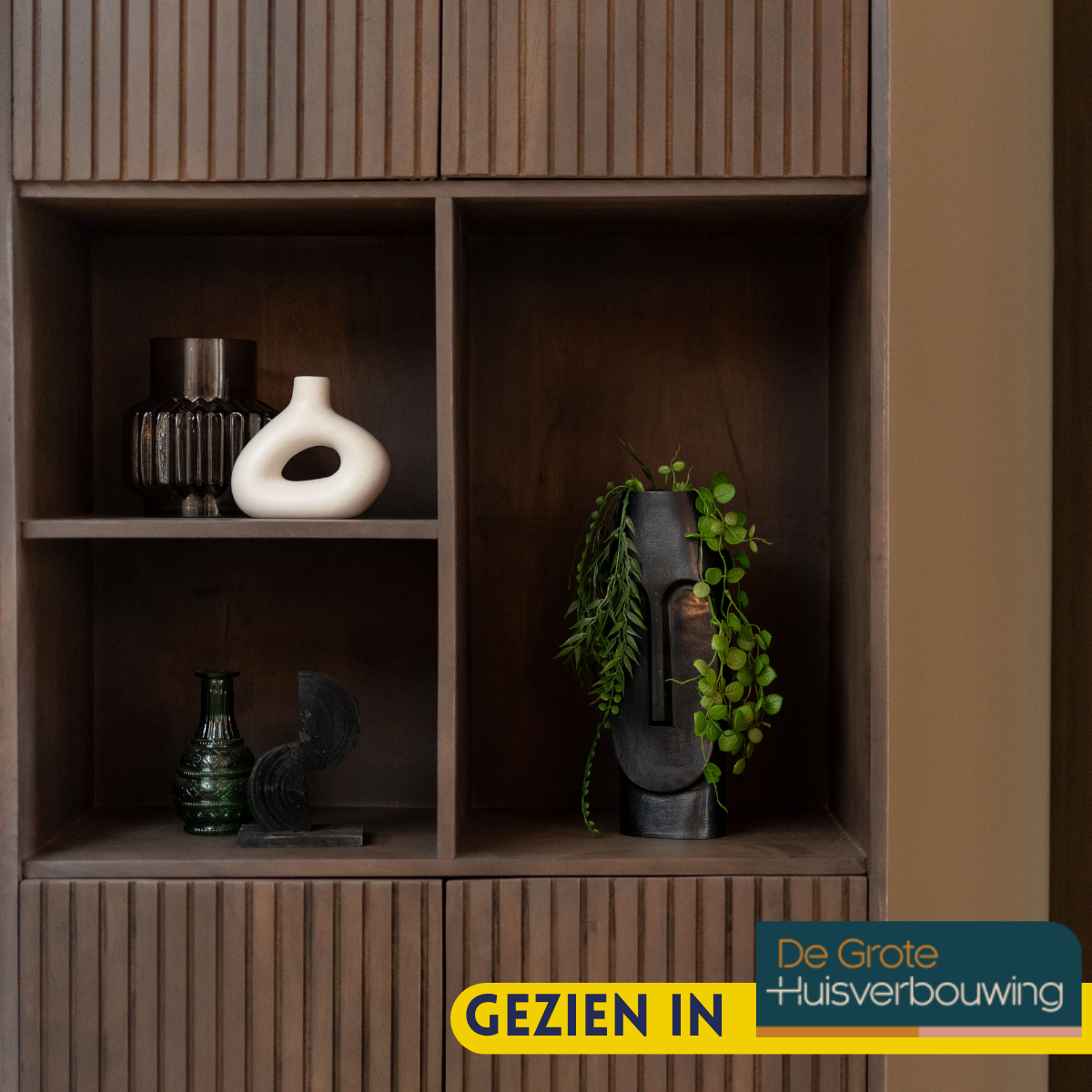 Vakkenkast Madison Walnut | 90 cm