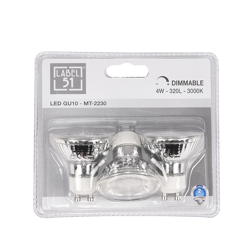 LABEL51 Lichtbron GU10 - Glas - One Size