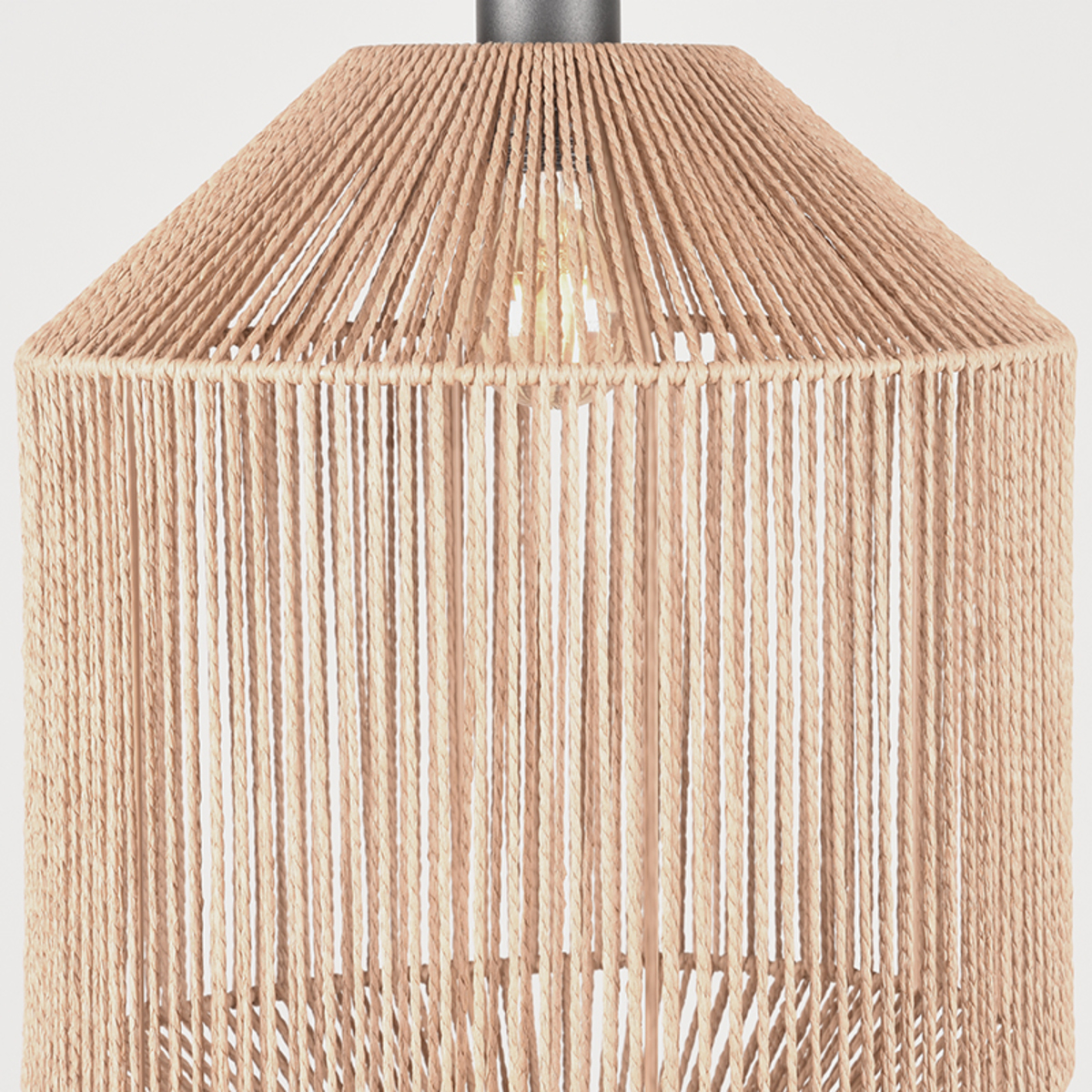 LABEL51 Hanglamp Ibiza - Naturel - Jute - 1-Lichts Cilinder