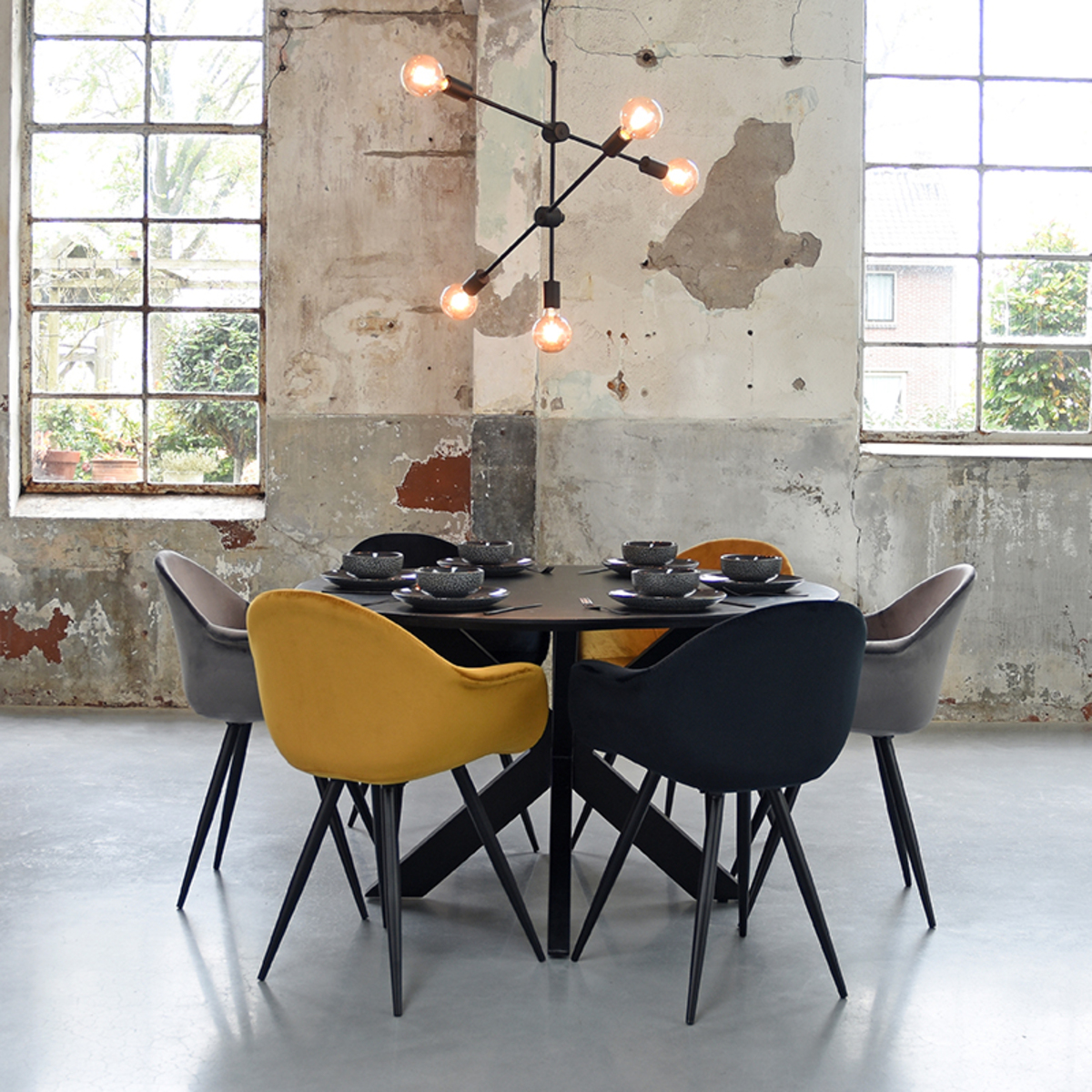 LABEL51 Hanglamp Stilo - Zwart - Metaal - Hanglamp