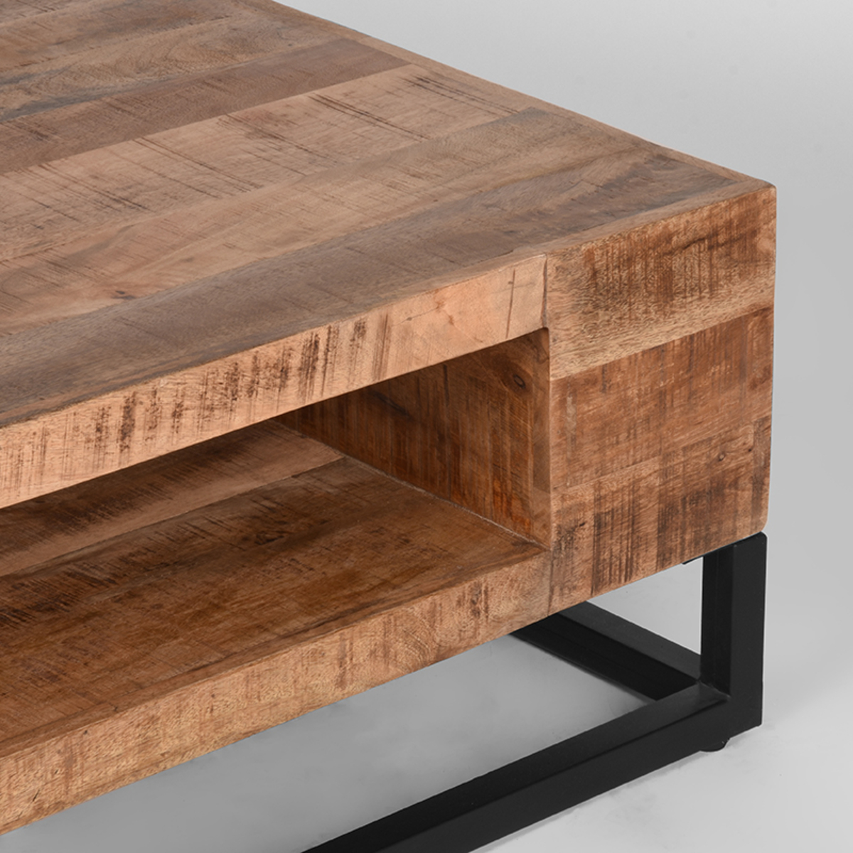 LABEL51 Salontafel Cube - Rough - Mangohout - 80 cm