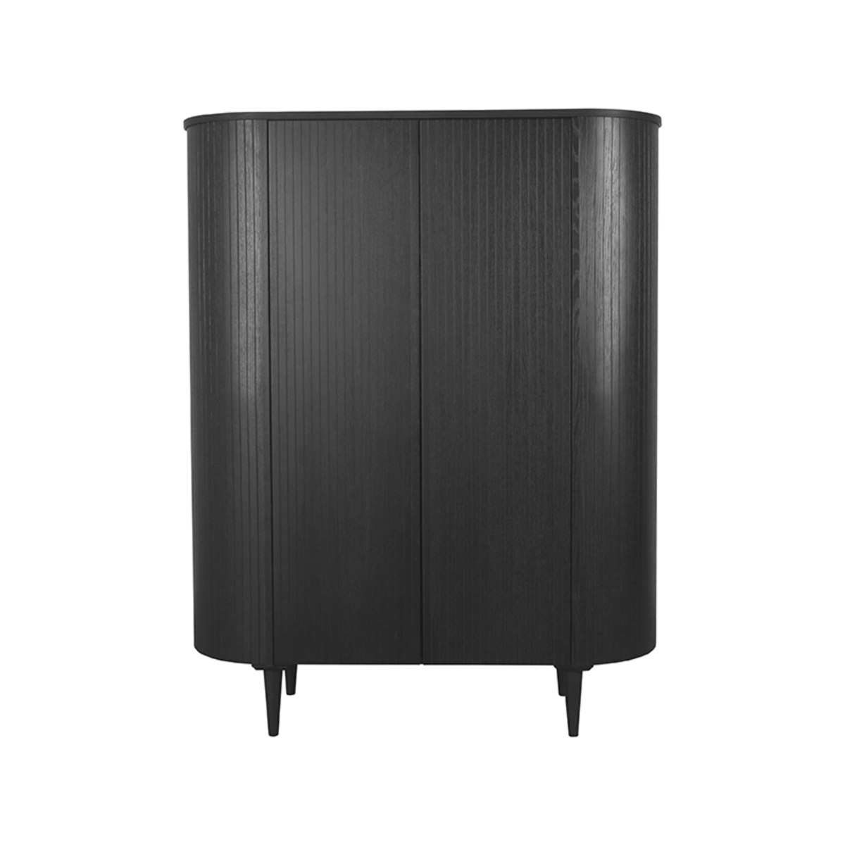 LABEL51 Bergkast Oliva - Zwart - Eiken - Hoge Kast