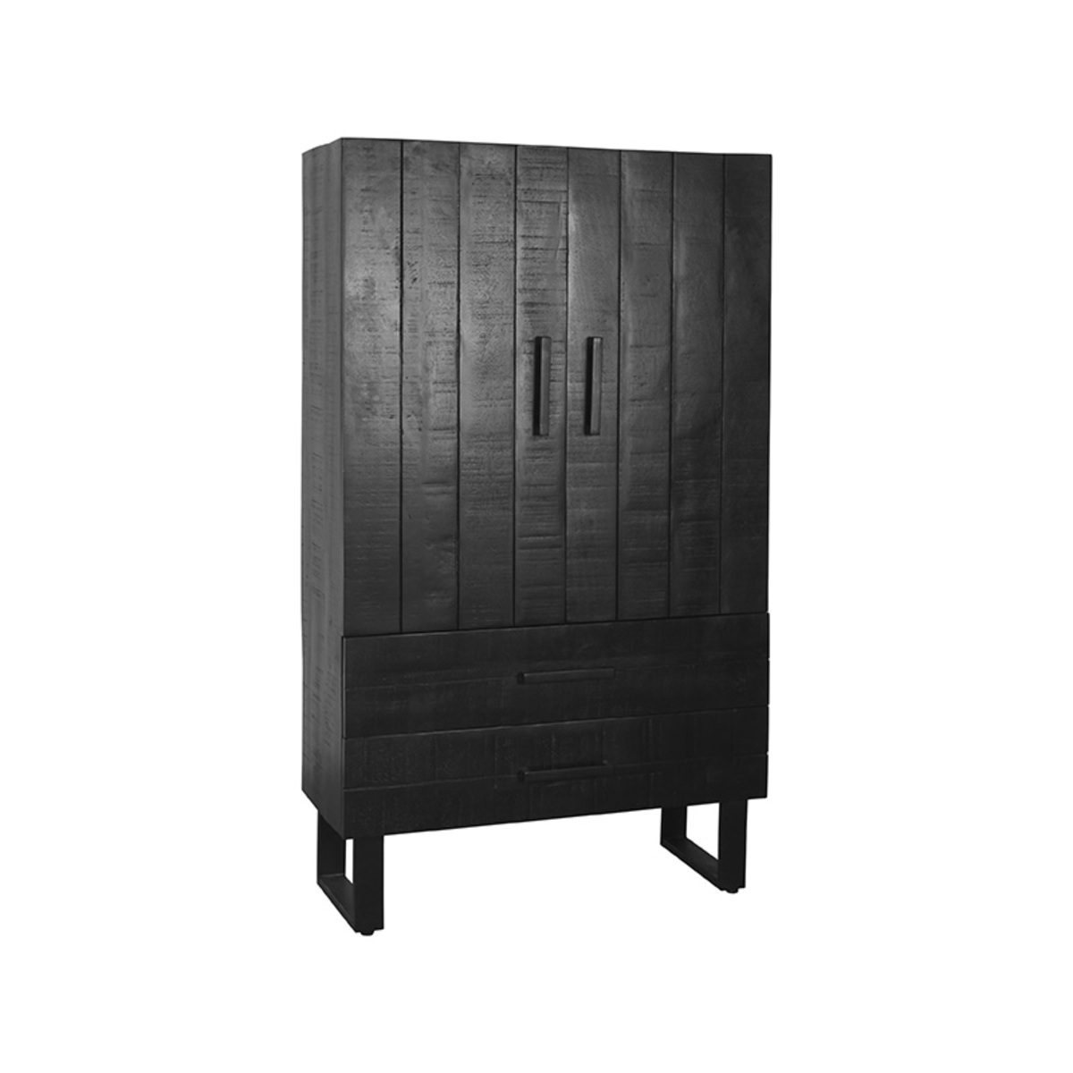 LABEL51 Bergkast Kast - Zwart - Mangohout - Hoge Kast