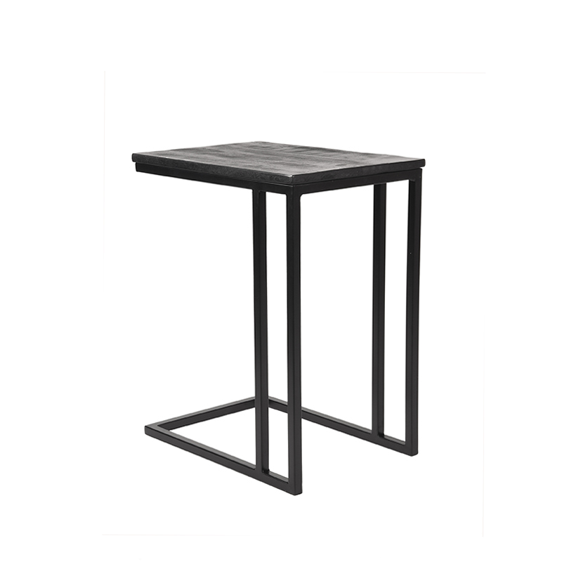 LABEL51 Bijzettafel Move - Zwart - Mangohout - One Size