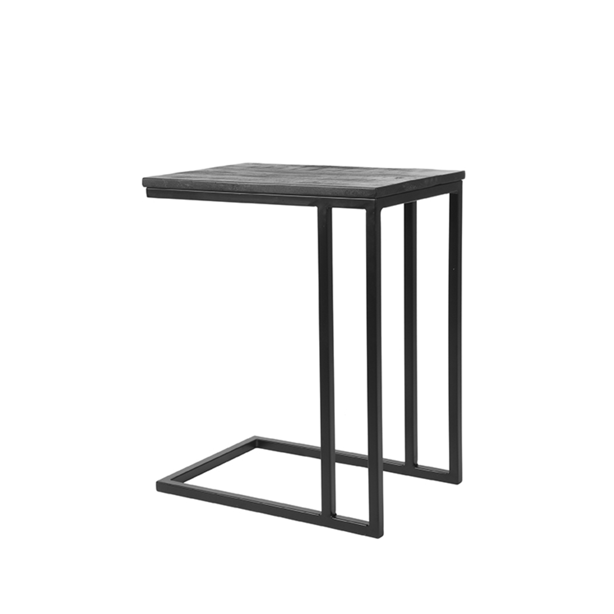 LABEL51 Bijzettafel Move - Zwart - Mangohout - One Size