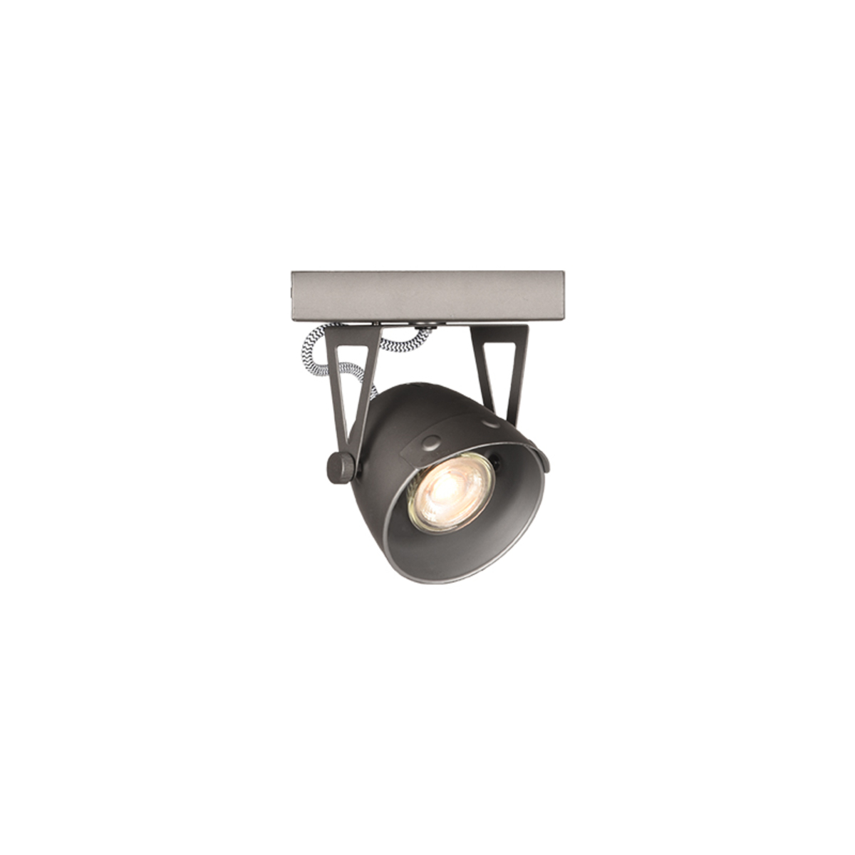 LABEL51 Spot Cap led - Burned Steel - Metaal - 1-Lichts