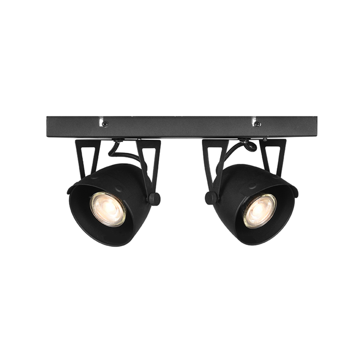 LABEL51 Spot Cap led - Zwart - Metaal - 2-Lichts