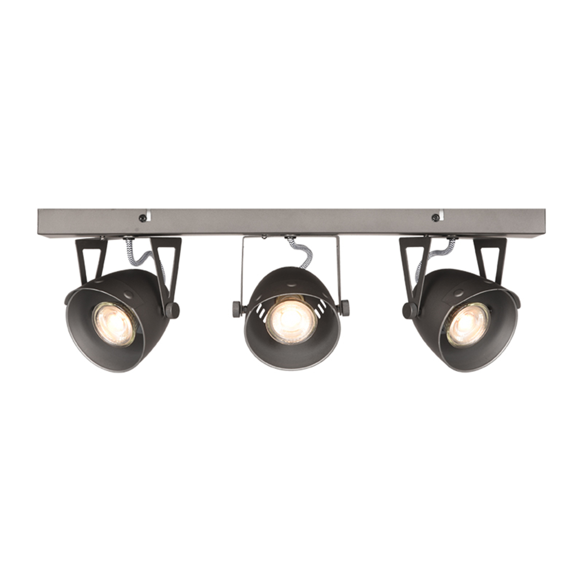 LABEL51 Spot Cap led - Burned Steel - Metaal - 3-Lichts
