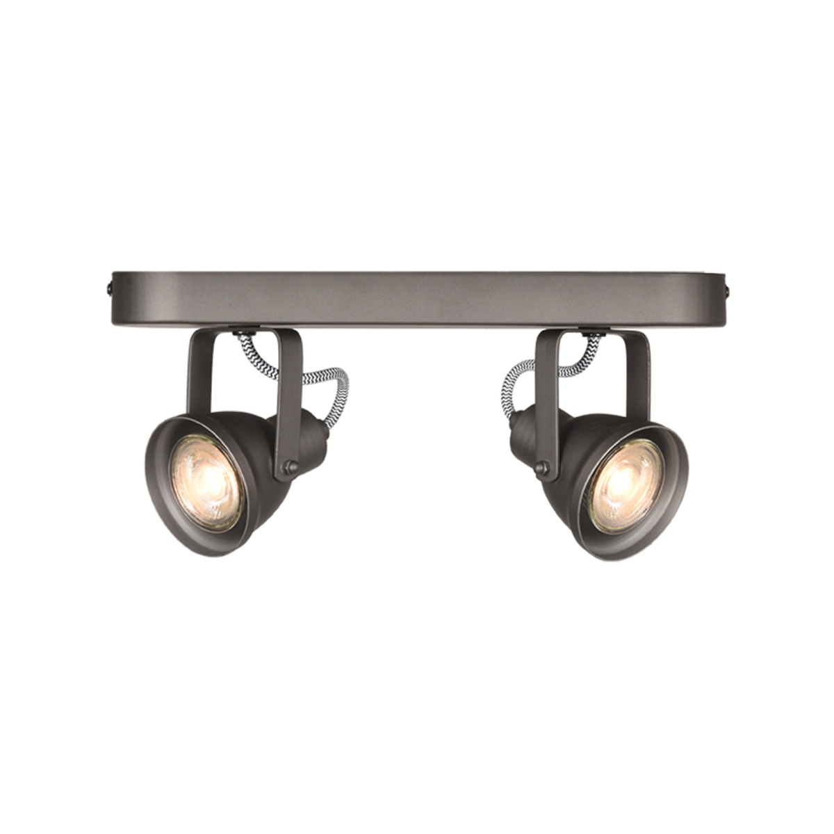 LABEL51 Spot Max led - Burned Steel - Metaal - 2-Lichts