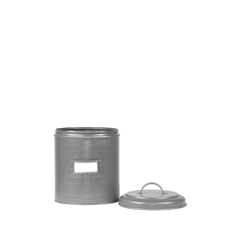 LABEL51 Opbergblik - Antiek grijs - Metaal - S