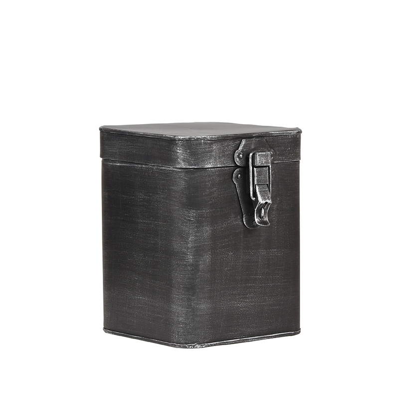 LABEL51 Opbergkist - Zwart - Metaal - L - 15x16x19 cm