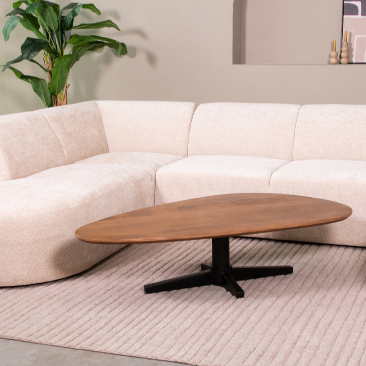 LABEL51 Salontafel I_Rosie - Nature - Mangohout - 140 cm