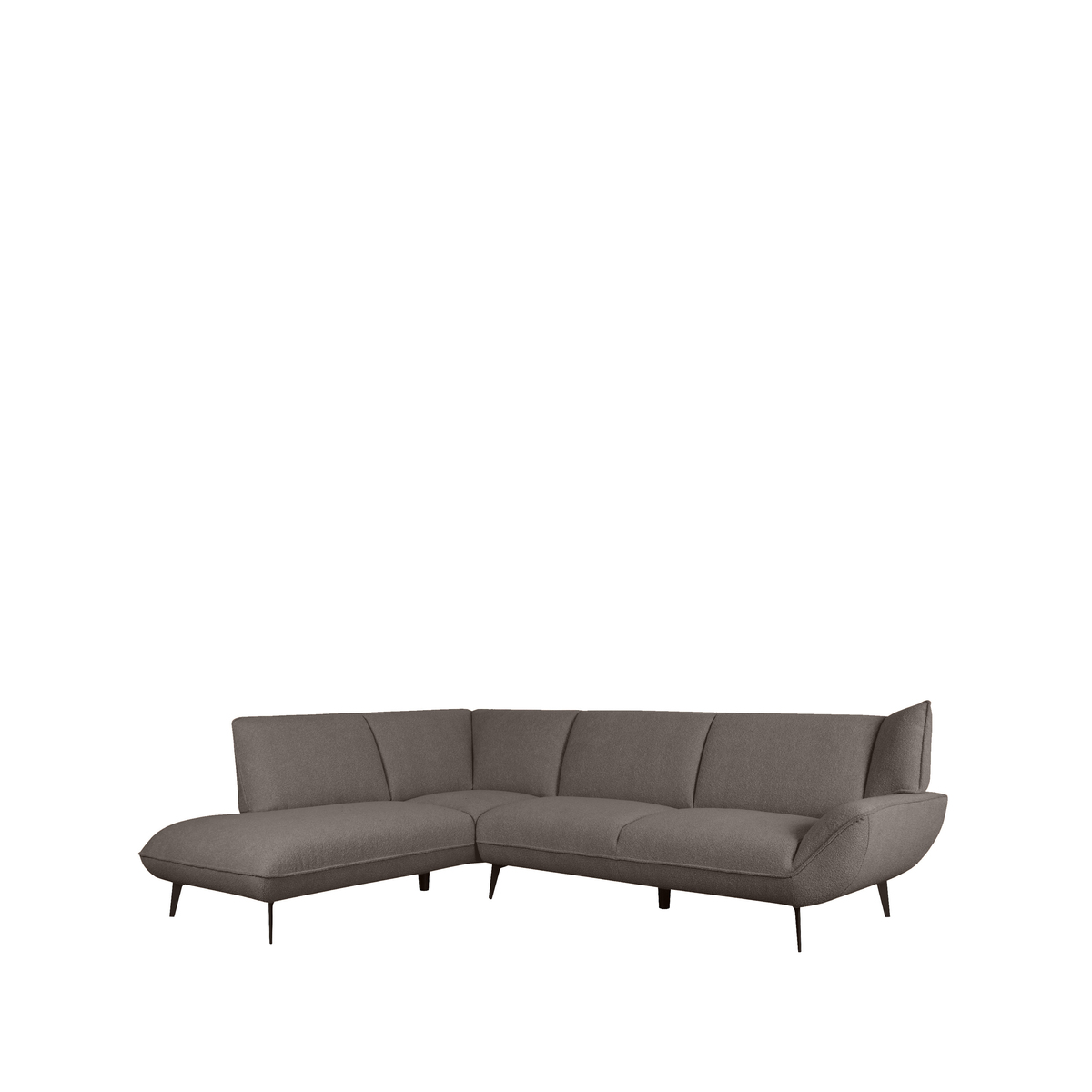 LABEL51 Hoekbank I_Pesaro - Bruin - Boucle - Links