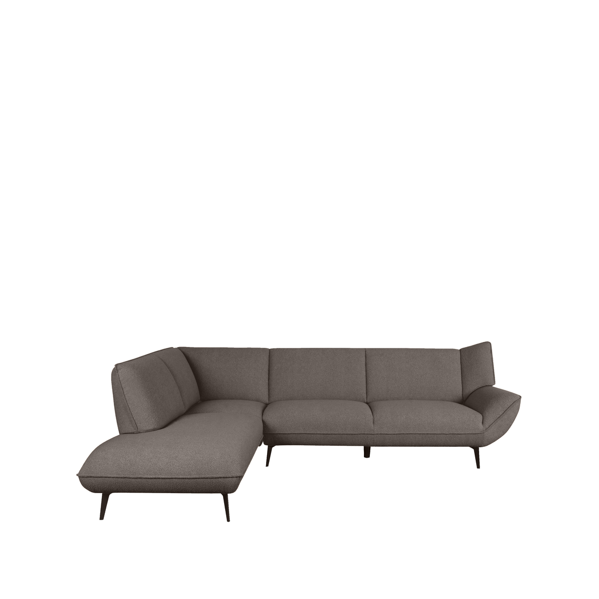 LABEL51 Hoekbank I_Pesaro - Bruin - Boucle - Links