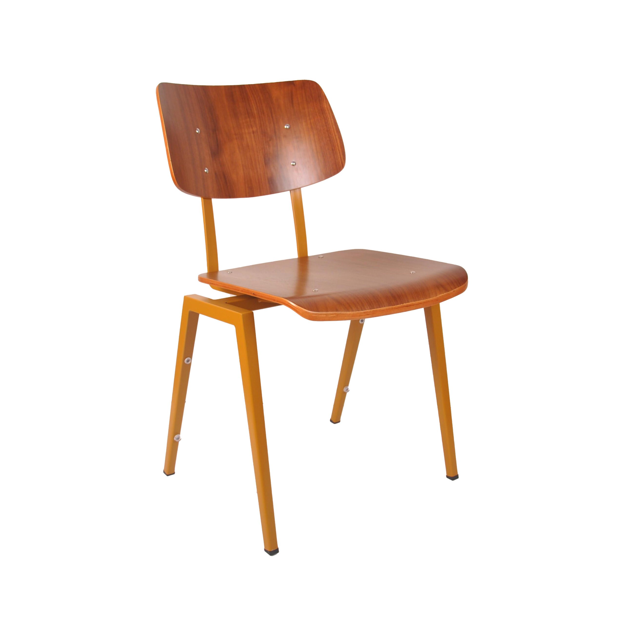 LABEL51 I_Stapelbare Schoolstoel - Bruin - Hout - Ocher Framae