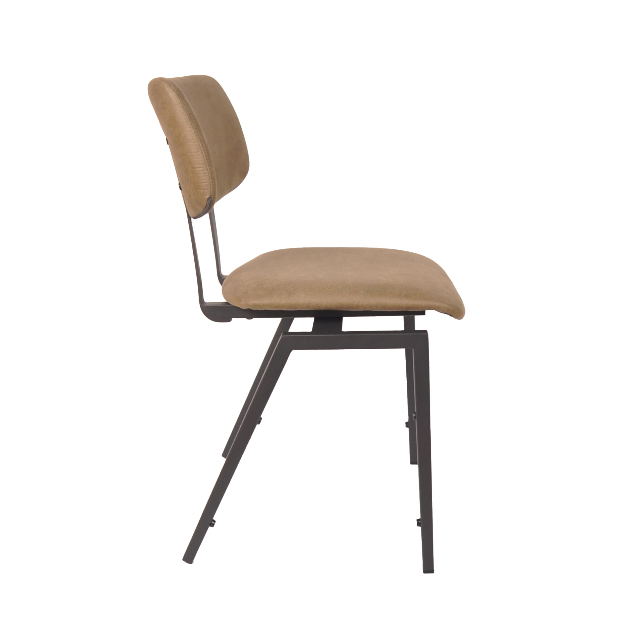 LABEL51 I_Stapelbare Schoolstoel - Moss - Micro Suede - Black Frame