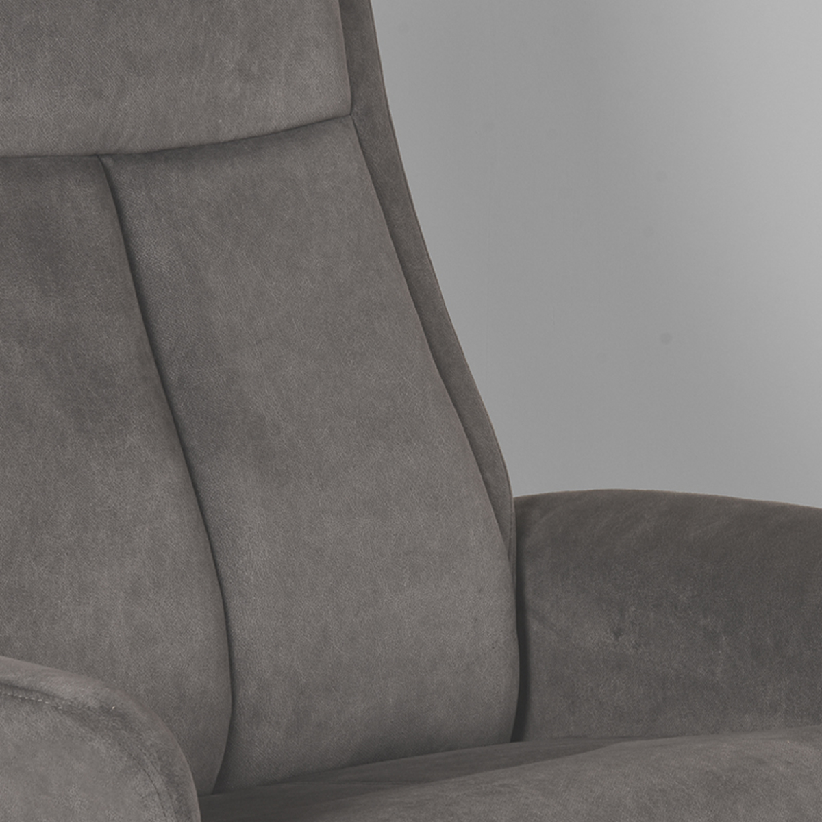 LABEL51 Fauteuil Bergen - Antraciet - Cosmo - Excl. Hocker