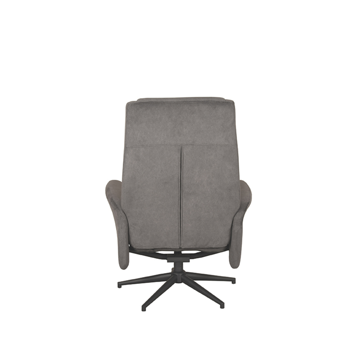 LABEL51 Fauteuil Bergen - Antraciet - Cosmo - Incl. Hocker