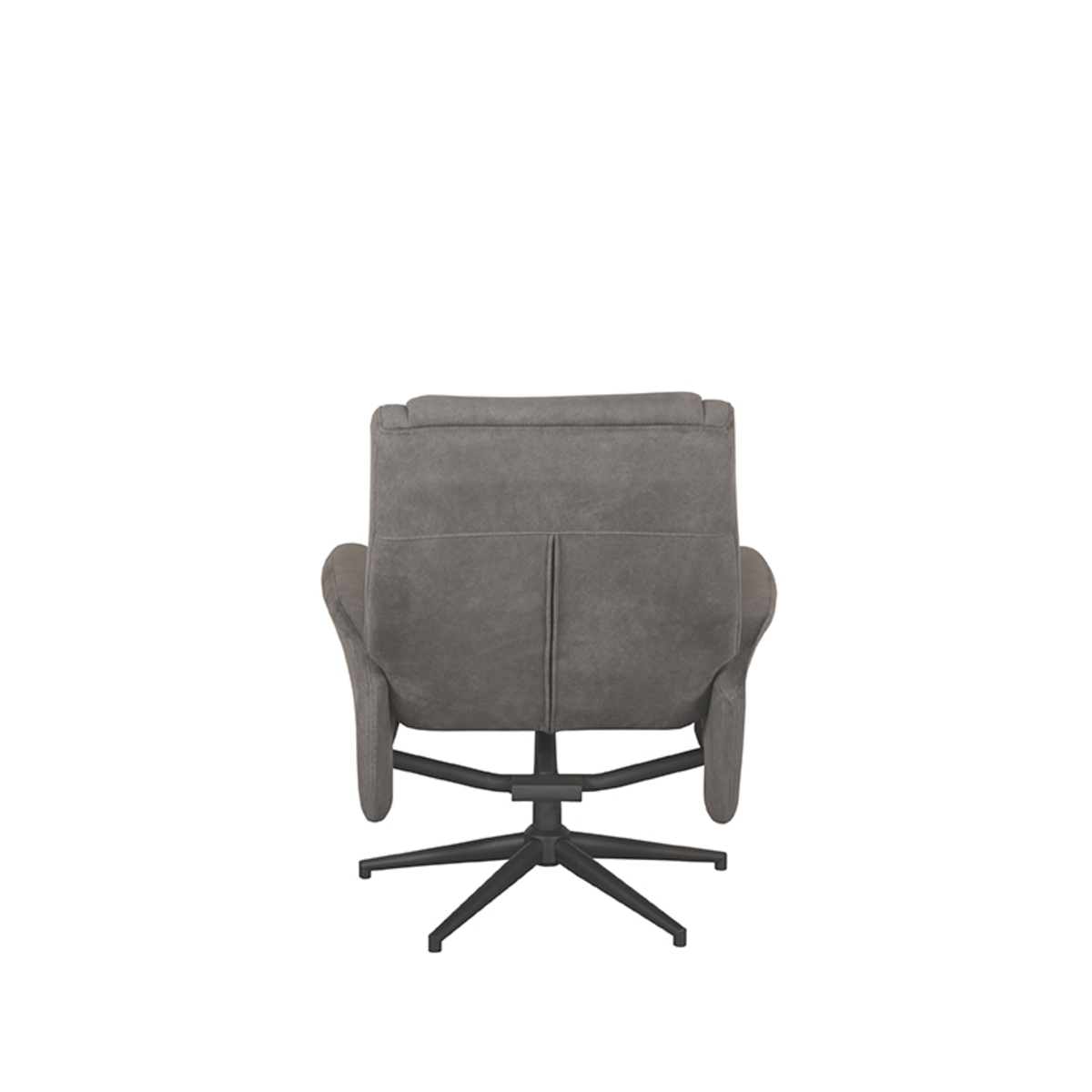 LABEL51 Fauteuil Bergen - Antraciet - Cosmo - Incl. Hocker