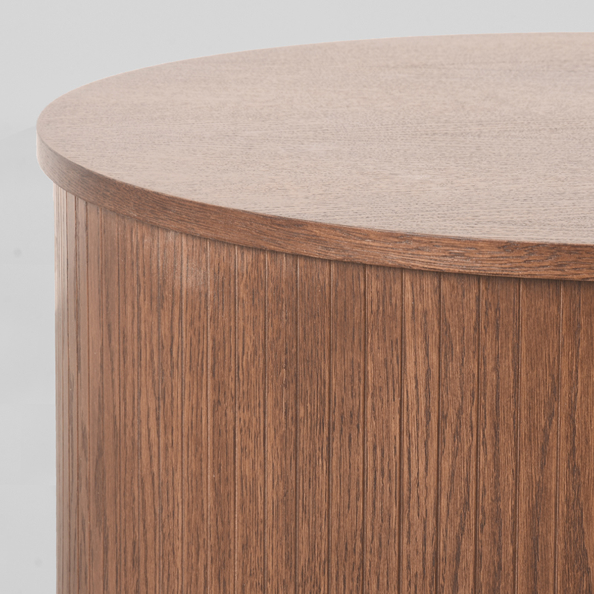 LABEL51 Salontafel Oliva - Walnoot - Eiken - 70 cm - Rond