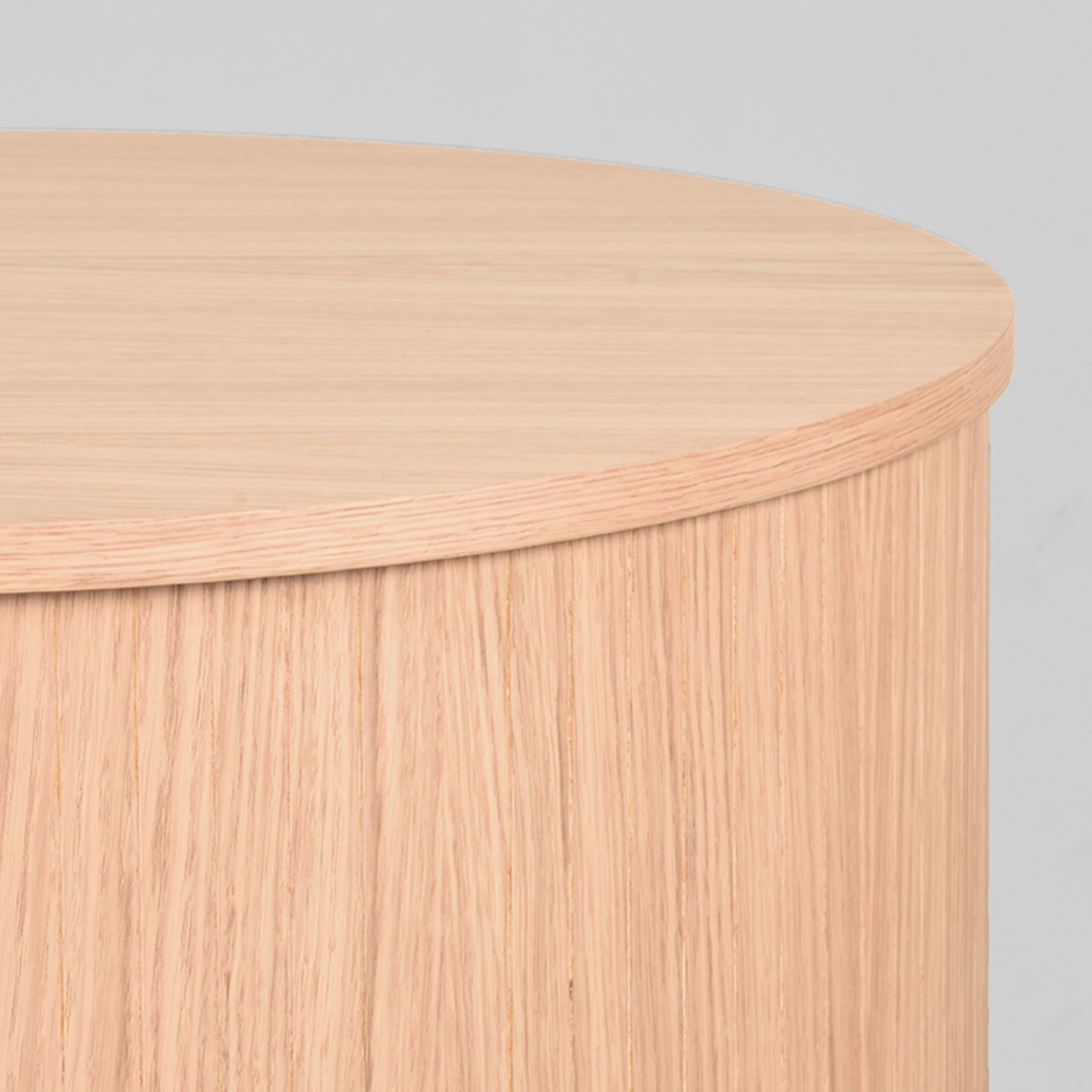 LABEL51 Salontafel Oliva - Naturel - Eiken - 70 cm - Rond