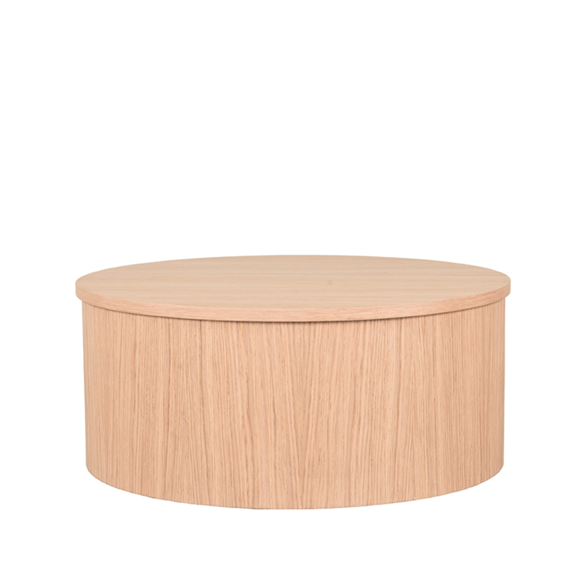 LABEL51 Salontafel Oliva - Naturel - Eiken - 70 cm - Rond