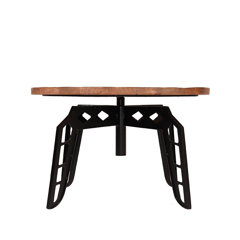 LABEL51 Salontafel Pebble - Rough - Mangohout - 80 cm - Rond