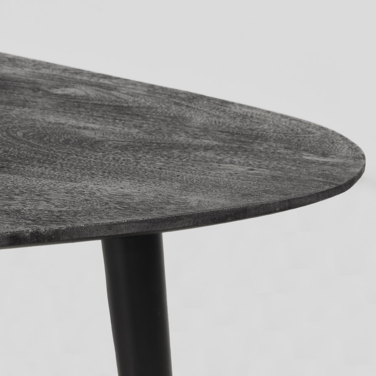 LABEL51 Salontafel Set Rock - Zwart - Mangohout - 110 cm