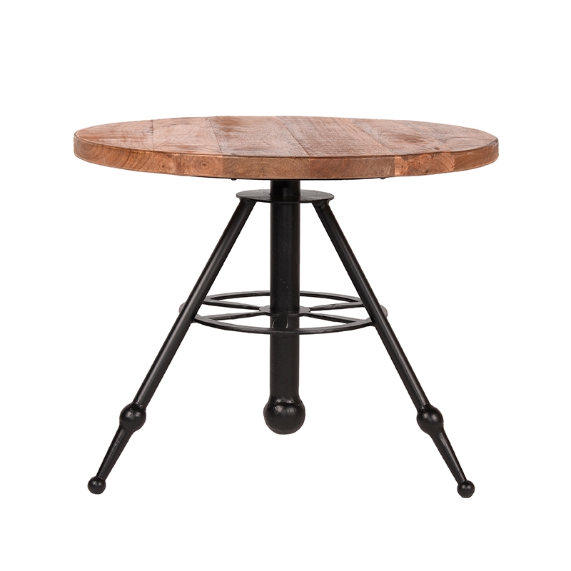D-MAXX Salontafel Solid - Rough - Mangohout - 60 cm - Rond