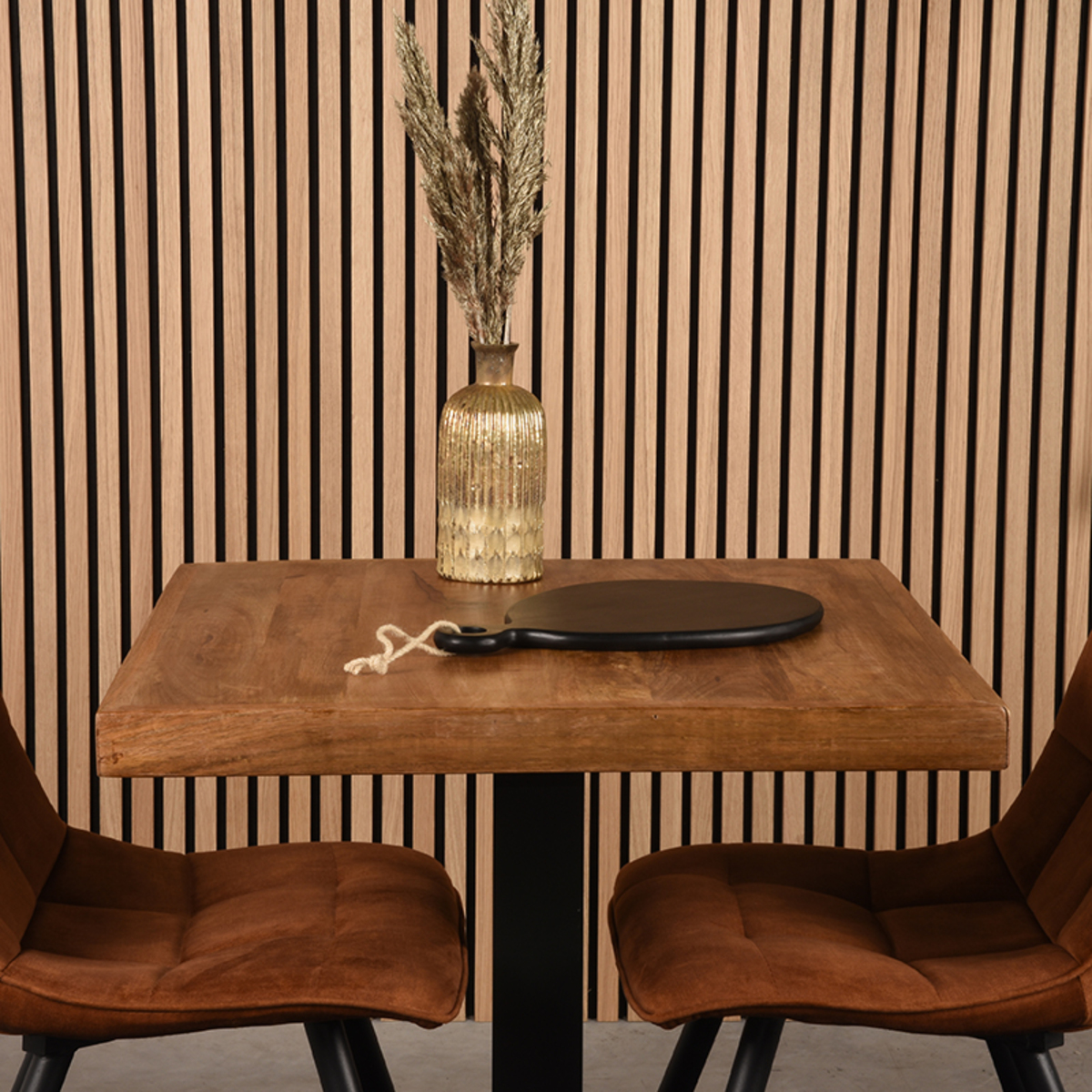 LABEL51 Serveerplank - Zwart - Mangohout - One Size