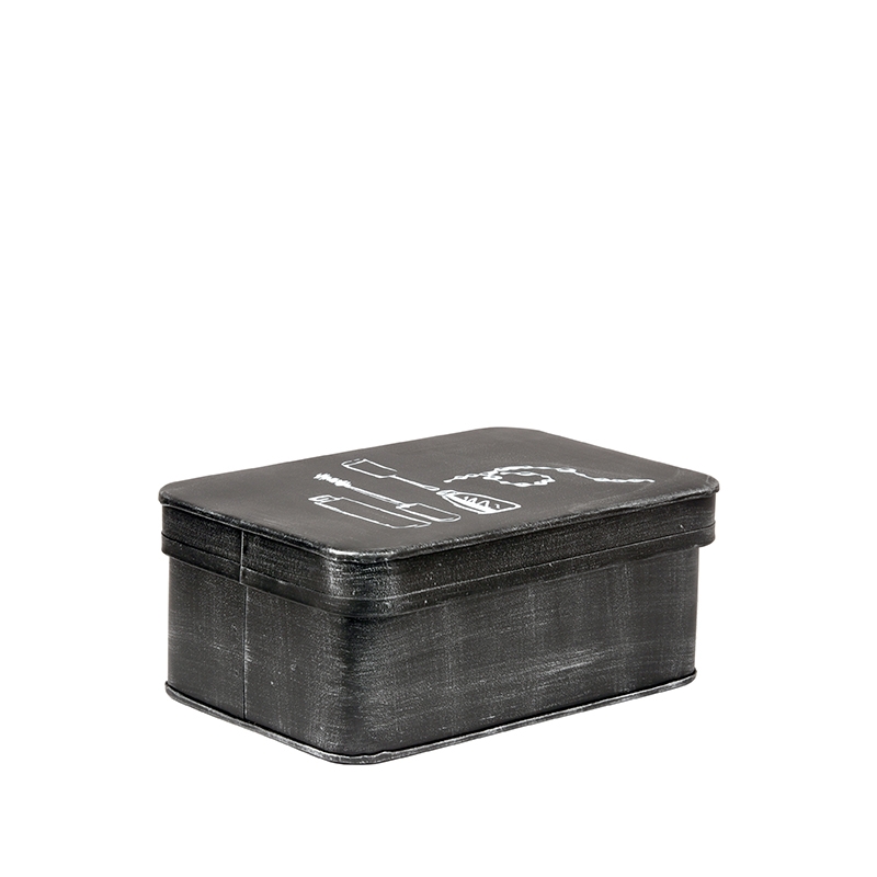 LABEL51 Make-Up opbergkist - Zwart - Metaal - One Size