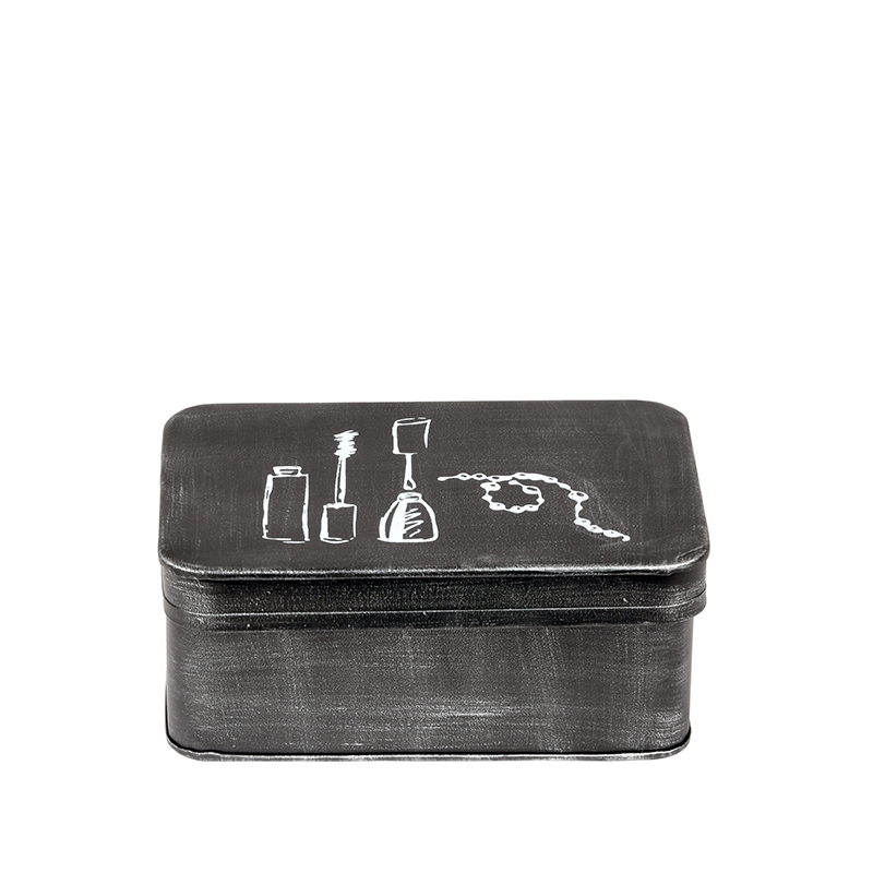 LABEL51 Make-Up opbergkist - Zwart - Metaal - One Size