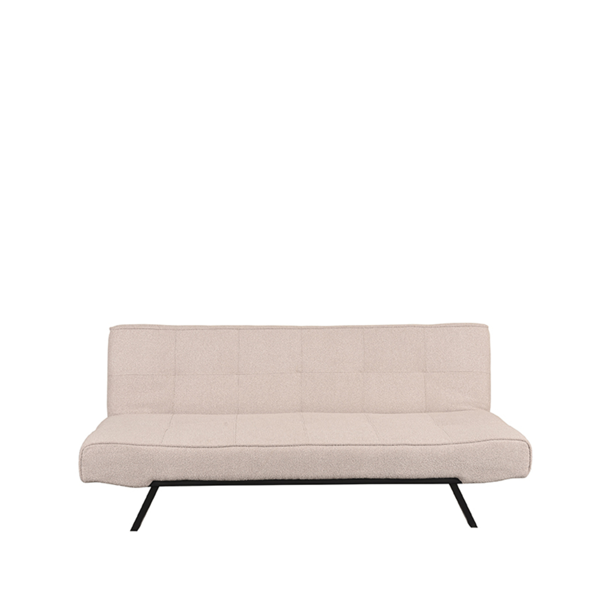 LABEL51 Slaapbank King - Naturel - Boucle - King | Zwarte Poot
