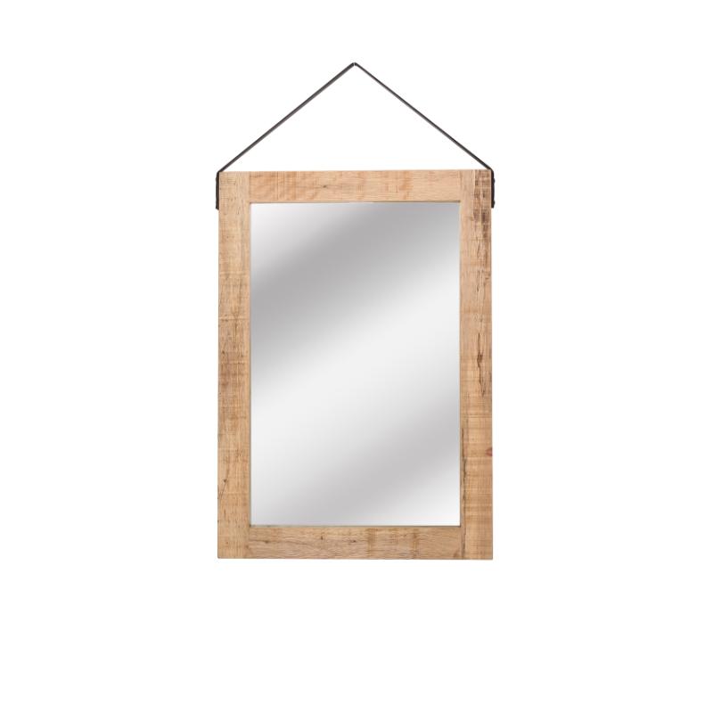 LABEL51 Spiegel - Naturel - Mangohout - 60x85 cm
