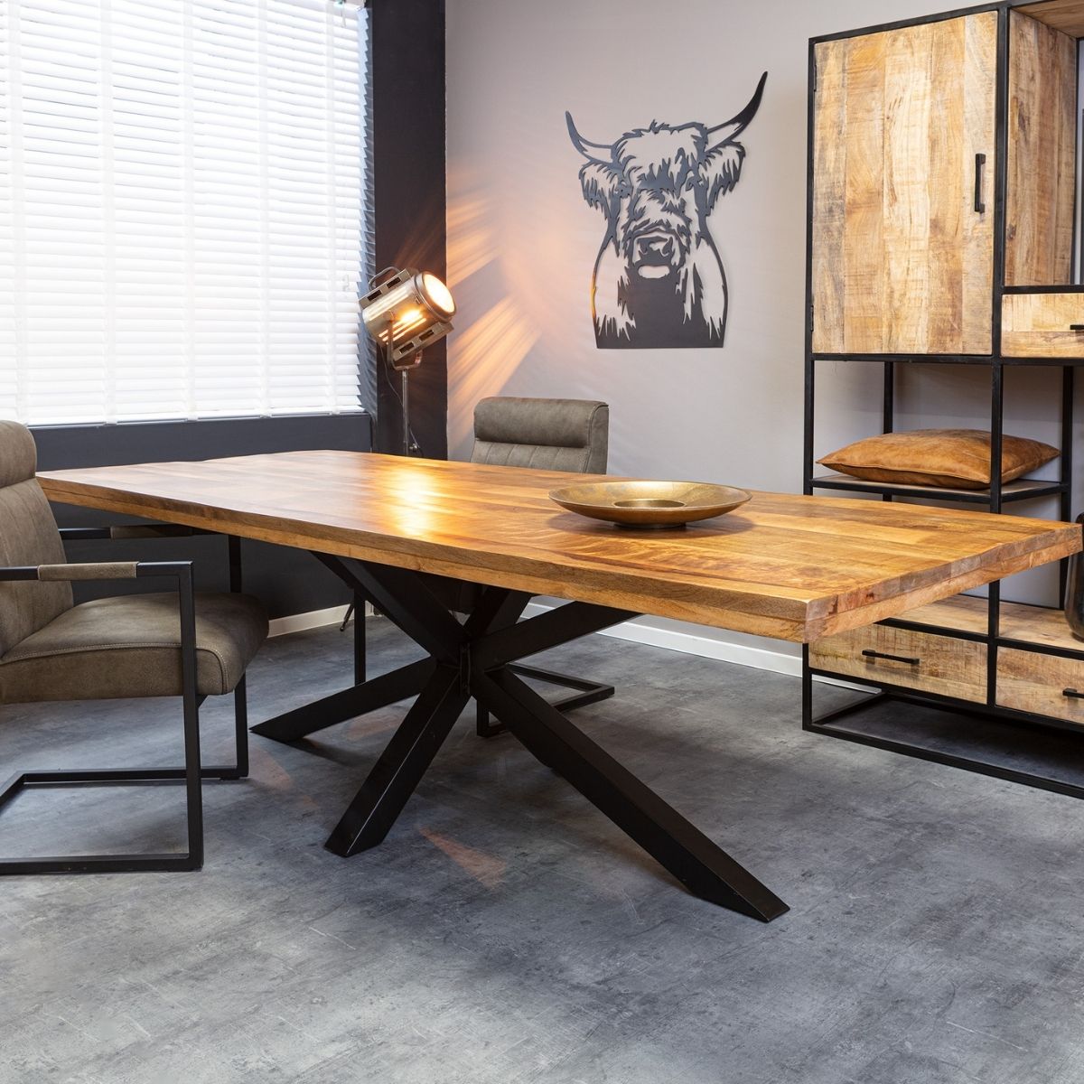 Eettafel Denver | 220 cm | Rechthoek | Matrixpoot
