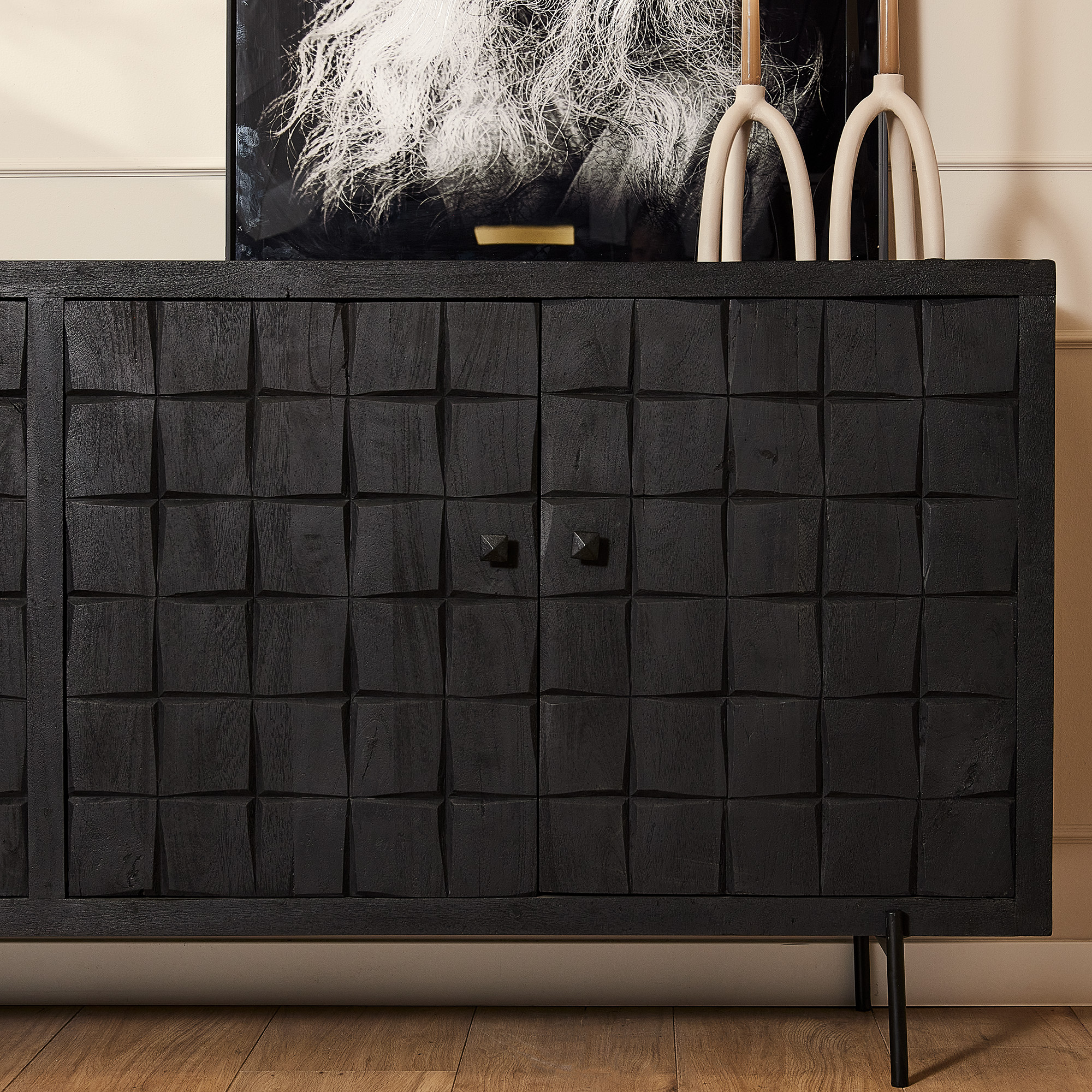 Dressoir Brandy Black | 220 cm