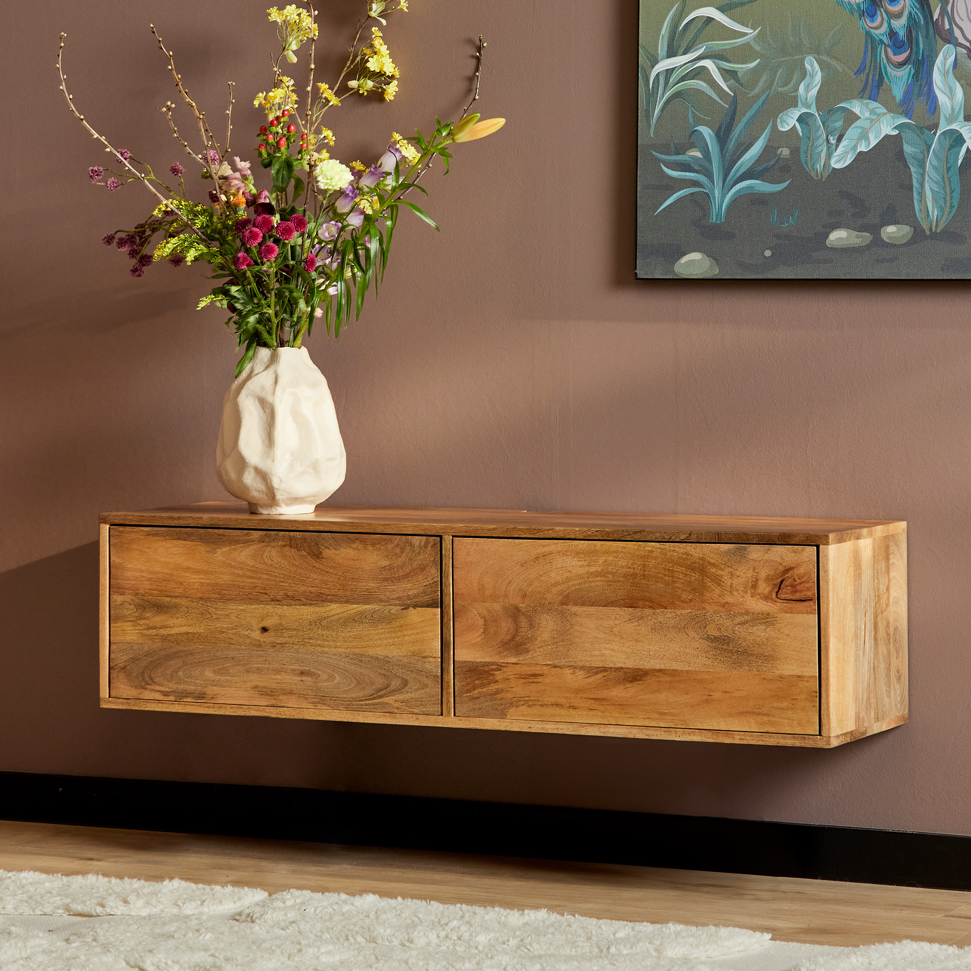Zwevend tv meubel Vision Naturel | 120 cm
