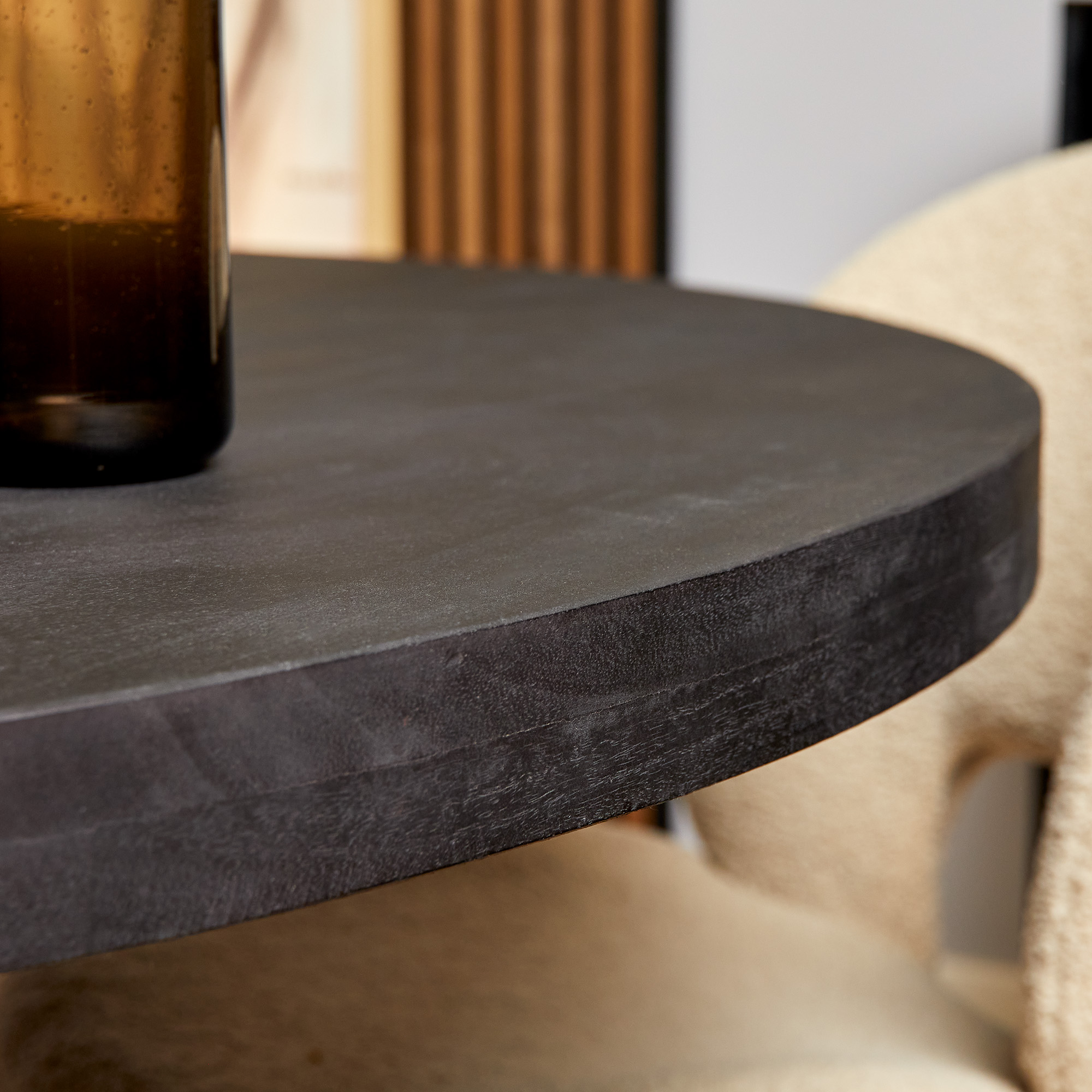 Eettafel Denver Black | 150 cm | Rond