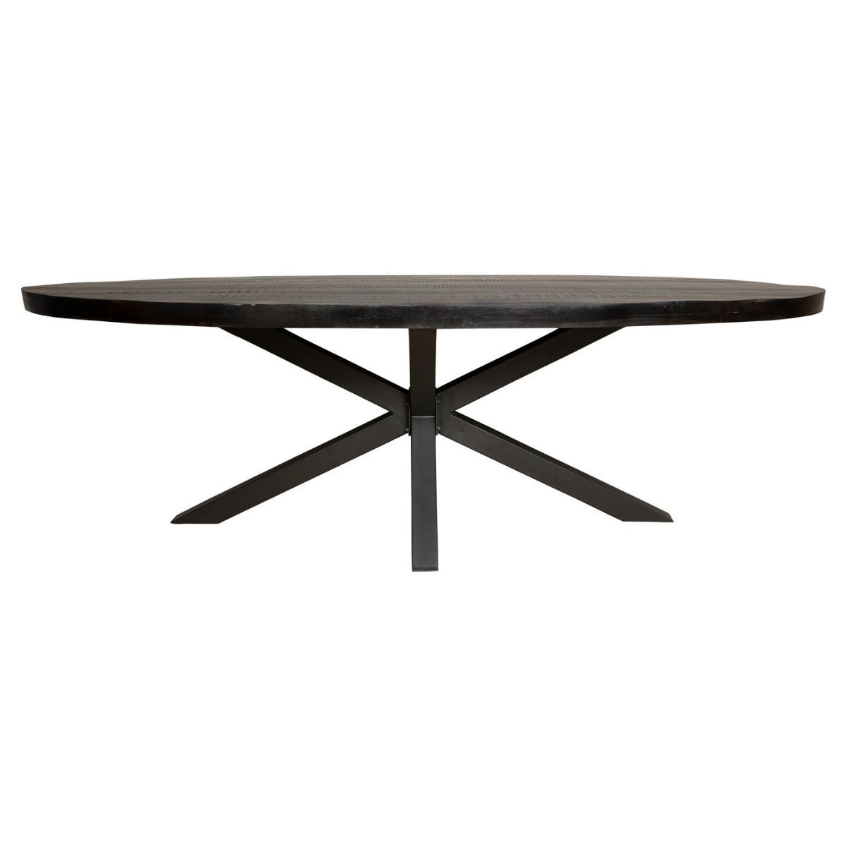 Eettafel Denver Black | 210 cm | Ovaal