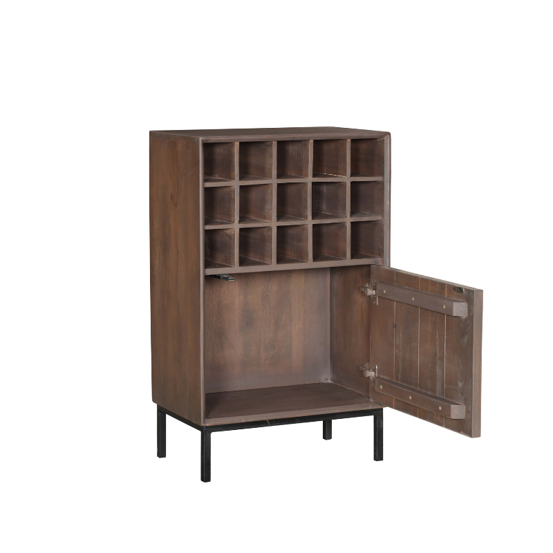 Wijnkast Madison Walnut | 55 cm