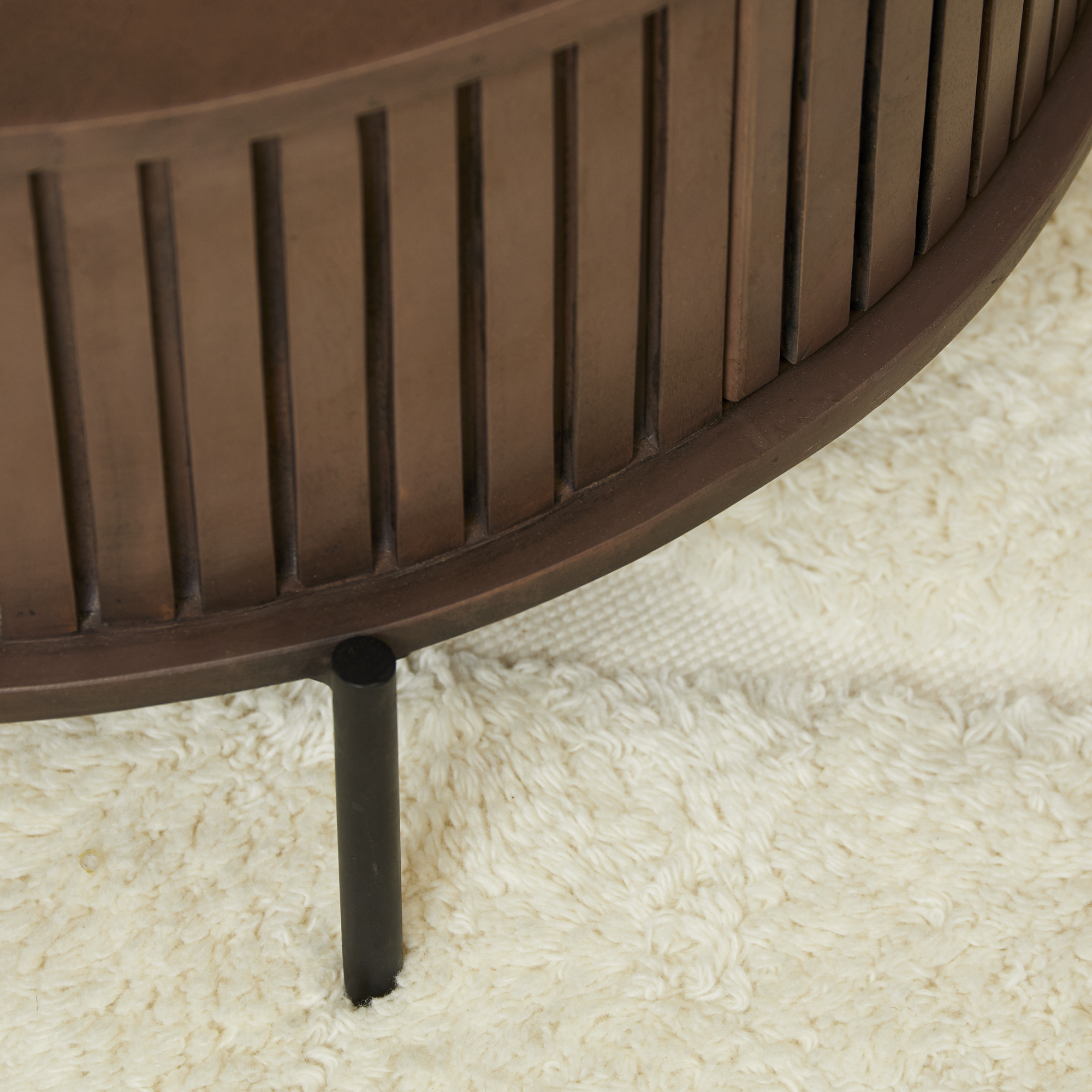 Salontafel Madison Walnut | 80 cm | Rond