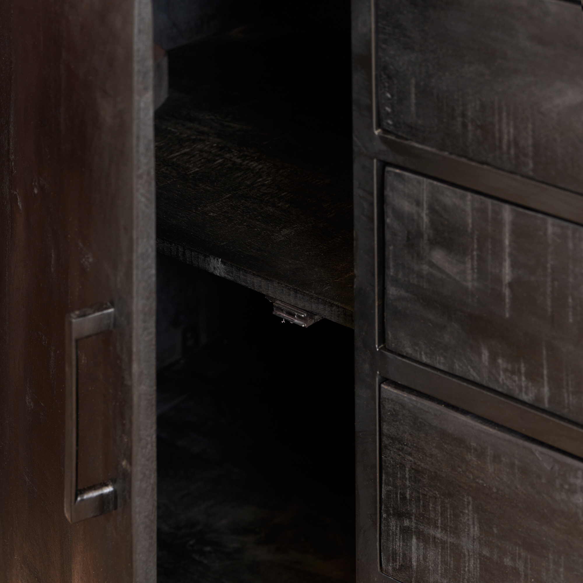 Dressoir Denver Black | 165 cm