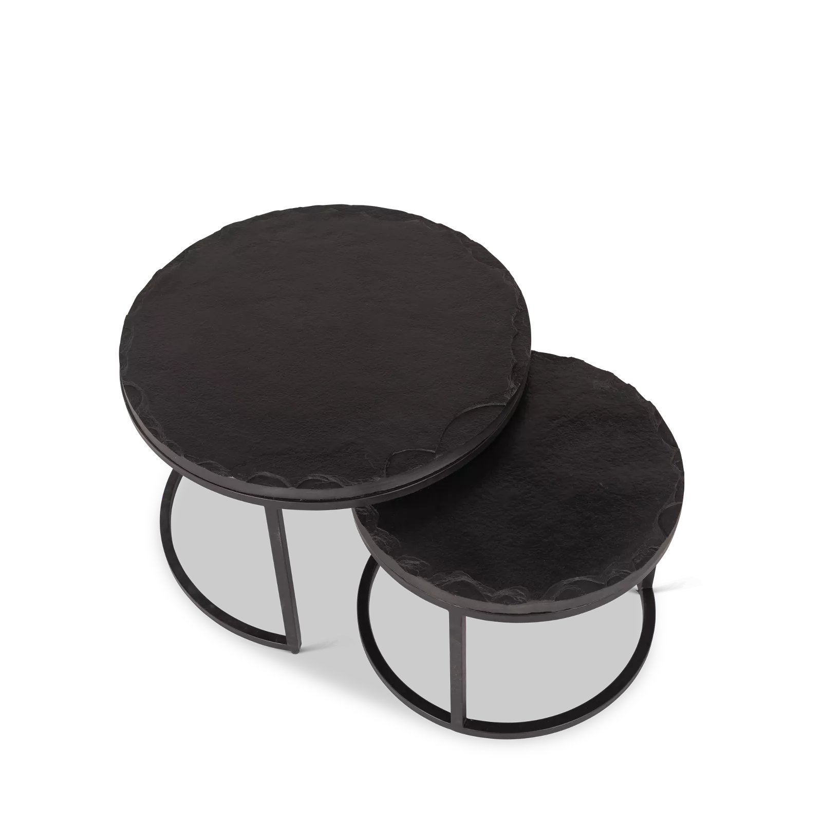 Salontafel Ora Black Kadappa Stone| 60 cm | Set van 2