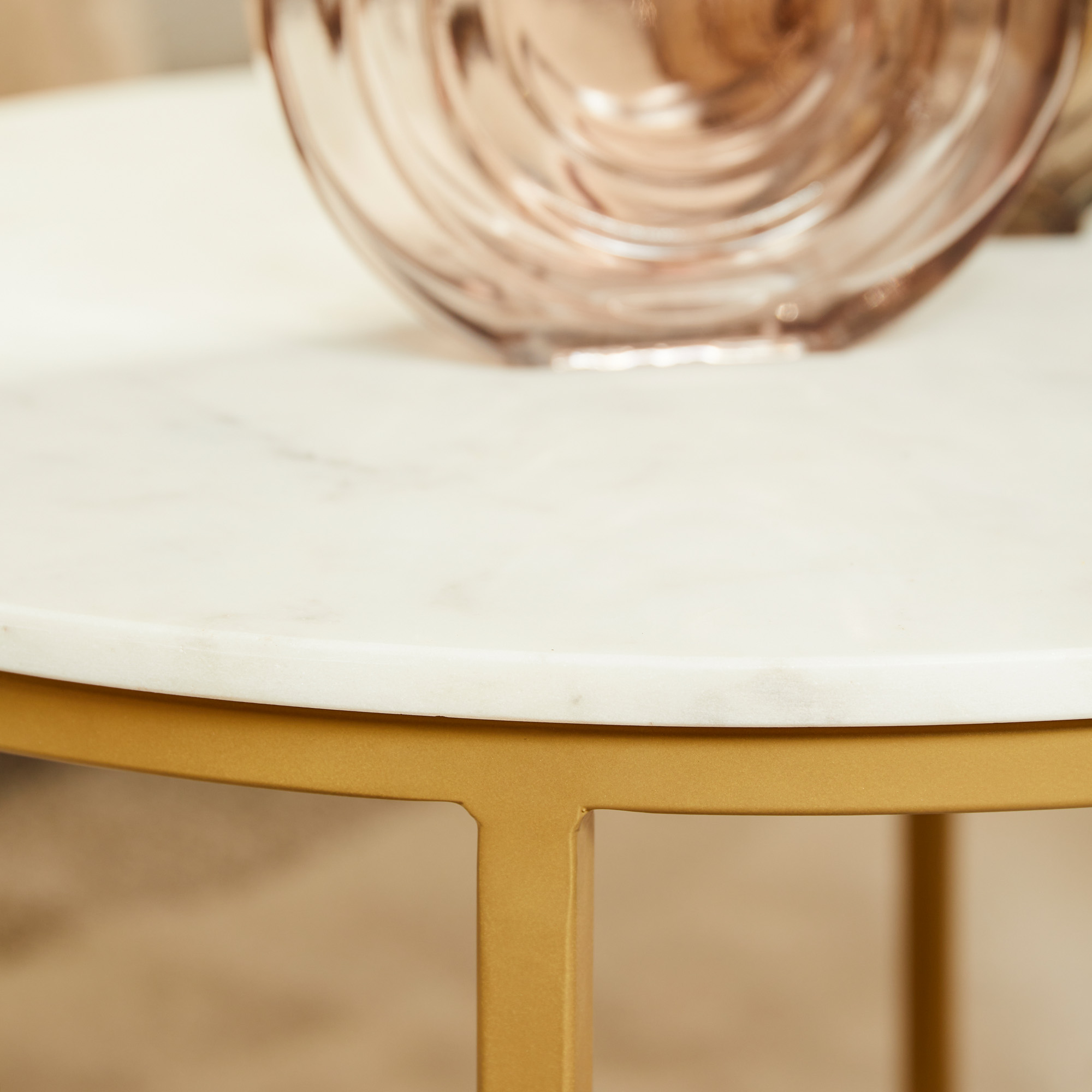 Salontafel Ryan White marble | 70 cm