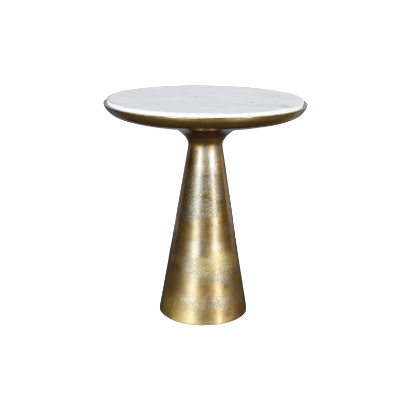 Bijzettafel Essy White marble | 45 cm