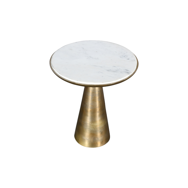 Bijzettafel Essy White marble | 45 cm