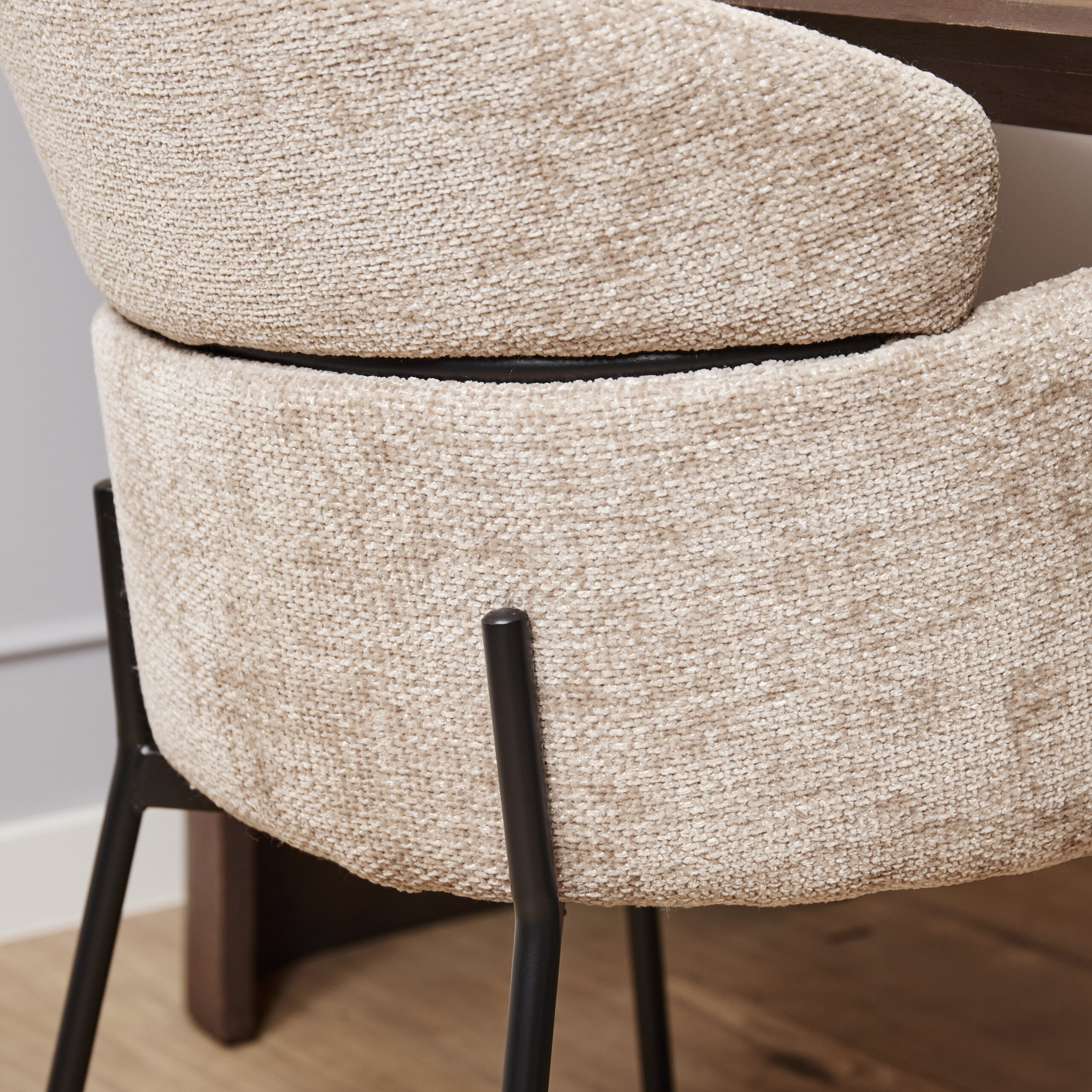 Eetkamerstoel Otis | Beige | Met armleuning